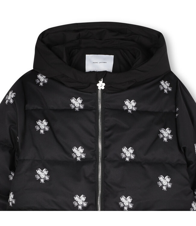 Marc Jacobs Winterjas Zwart met bloemen