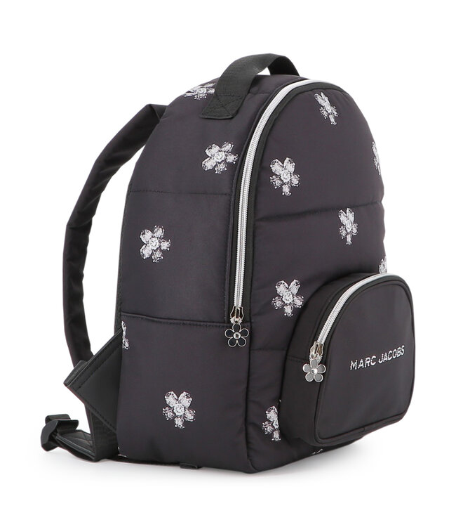 Marc Jacobs Rugtas Zwart met bloemen
