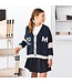 Magil CARDIGAN BLU RICAMO MGL