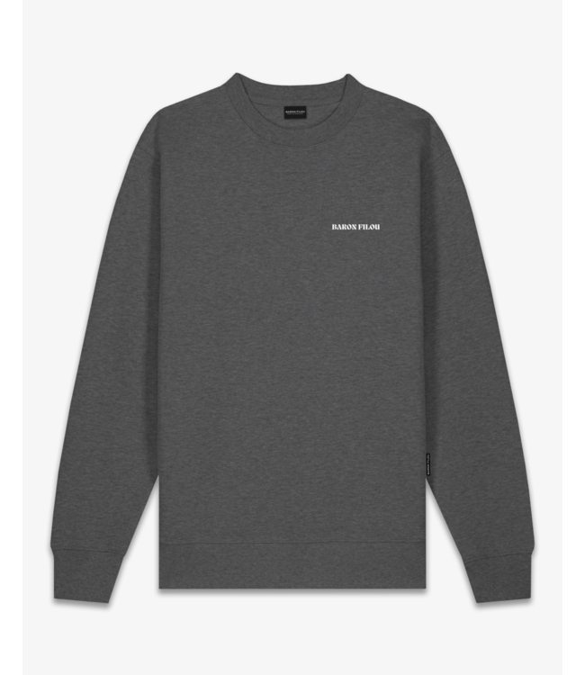 Honeygang OVAL BACKPRINT PULLOVER CLI STONE GREY