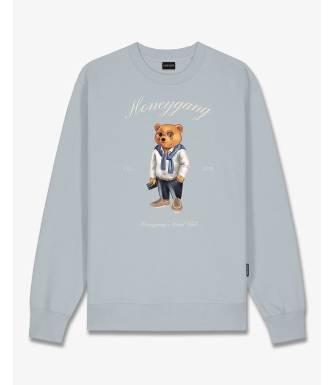 Honeygang PULLOVER CLII SOCIAL CLUB FROSTED BLUE