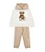 Monnalisa Joggingpak Beige Glitter Beer