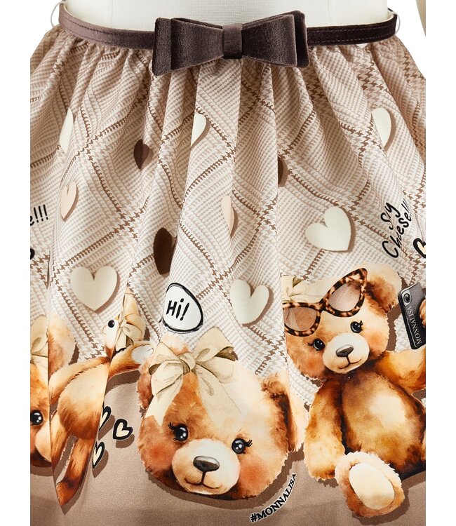 Monnalisa Jurk met Beren en Ceintuur