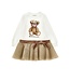 Monnalisa Jurk met Glitter Beer en Tule