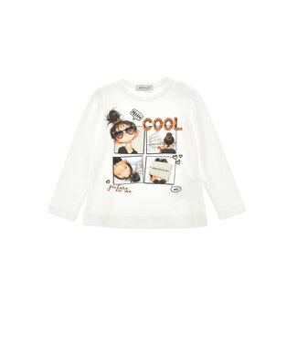 Monnalisa Shirt Lange Mouwen Hello Cool
