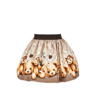 Monnalisa Rok Beige/Bruin met Beren