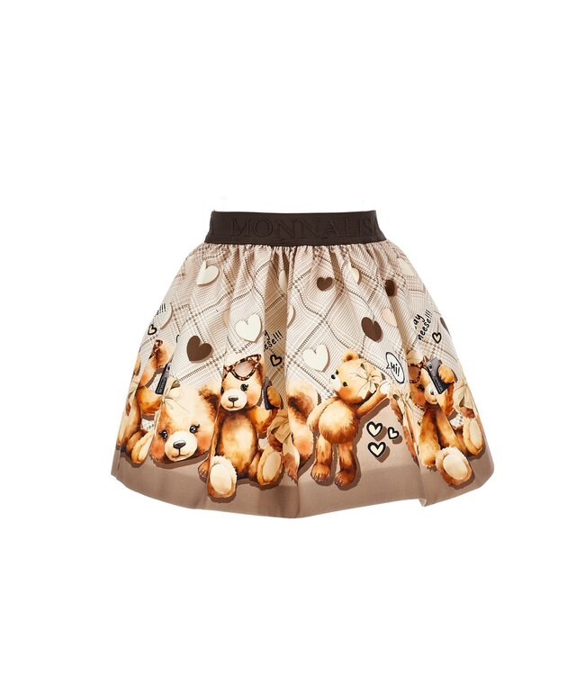 Monnalisa Rok Beige/Bruin met Beren