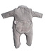 First FO ROMPERSUIT FUR TEDDY BEAR ON BACKSIDE BEIGE