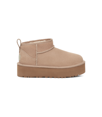 UGG KIDS CLASSIC ULTRA MINI PLATFORM SAND