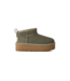 UGG KIDS CLASSIC ULTRA MINI PLATFORM MOSS GREEN