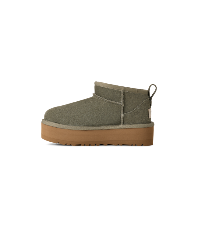 UGG KIDS CLASSIC ULTRA MINI PLATFORM MOSS GREEN