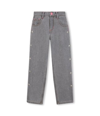 Billieblush Jeans Grijs met sterren studs