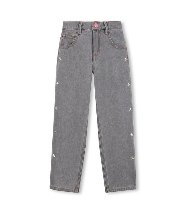 Billieblush Jeans Grijs met sterren studs