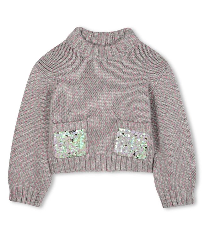 Billieblush Trui gemeleerd met pailletten zakken