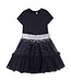 Billieblush Jurk Tule Donkerblauw met pailletten