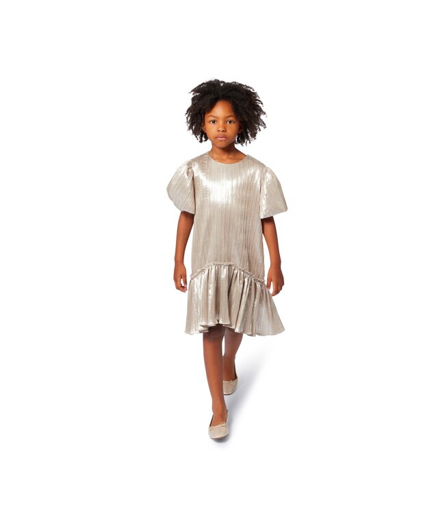 Billieblush Jurk Plisse Light Gold