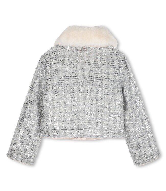 Billieblush Pailletten Jasje Zilver