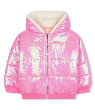 Billieblush Winterjas Roze vol Pailletten