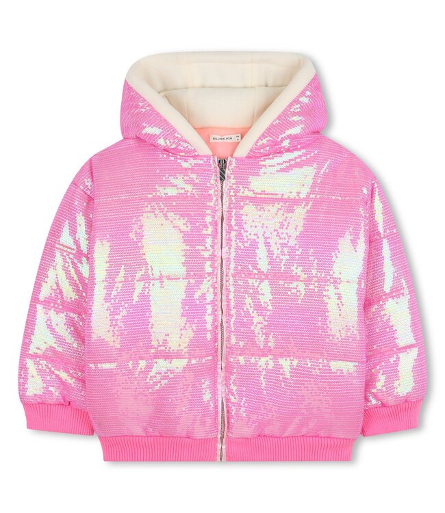 Billieblush Winterjas Roze vol Pailletten