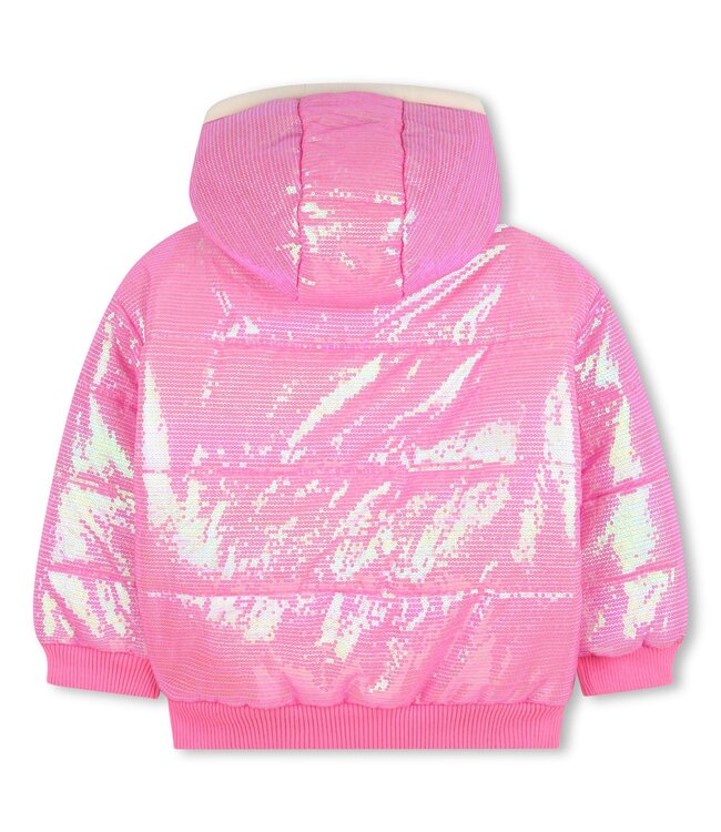 Billieblush Winterjas Roze vol Pailletten
