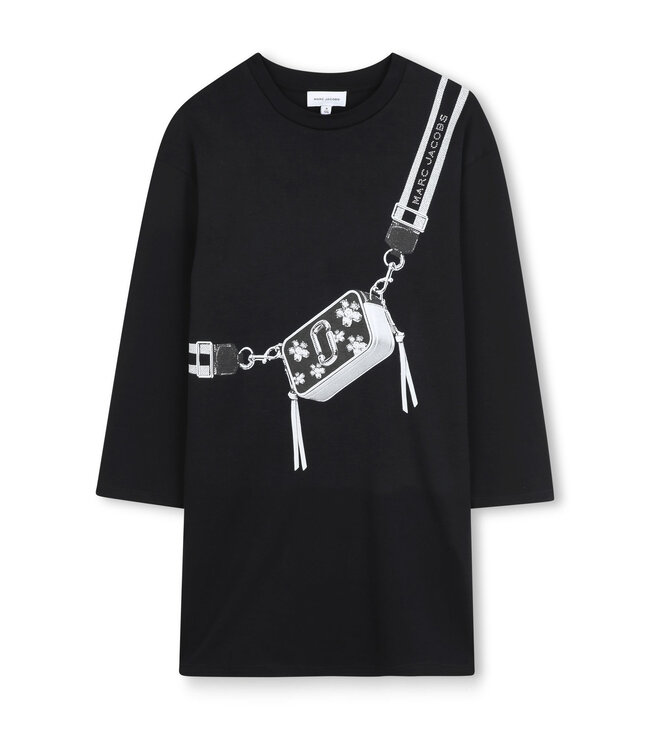 Marc Jacobs Jurk Zwart met Tasje en steentjes