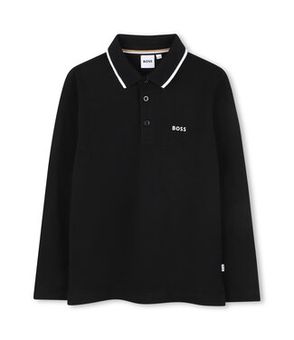 Boss Polo Lange Mouwen Zwart