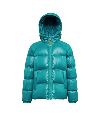 PYRENEX STEN Unisex hooded down jacket Deep Lagoon