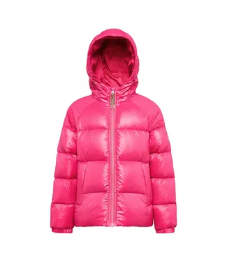 PYRENEX STEN Unisex hooded down jacket Cyclamen