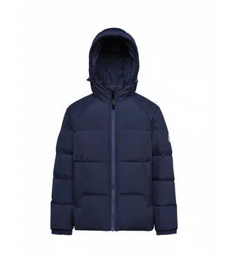 PYRENEX STEN SMOOTH Unisex Hooded Down Jacket Deep Ink