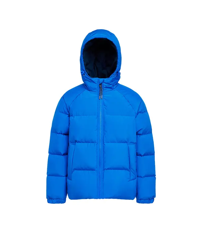 PYRENEX STEN SMOOTH unisex hooded kids down jacket Adriatic