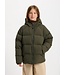 PYRENEX STEN SMOOTH  Unisex Hooded Down Jacket in Deep Khaki