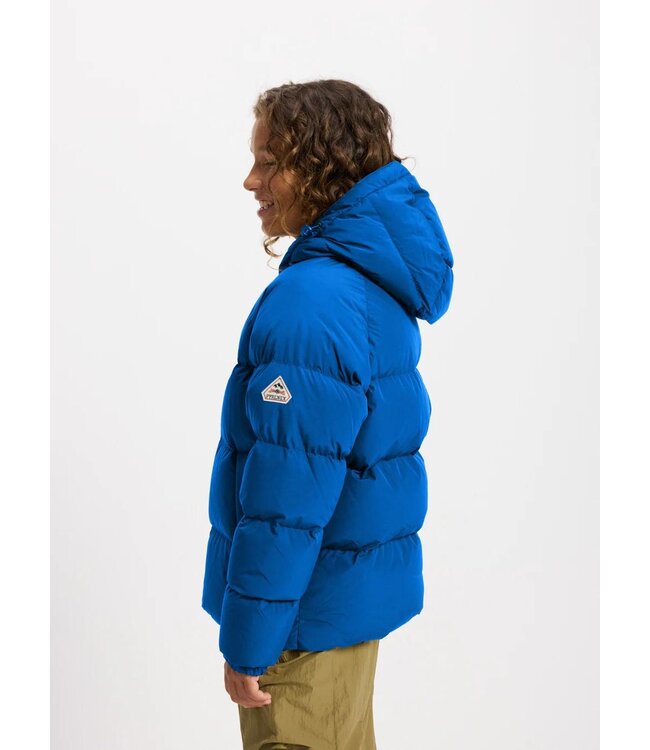 PYRENEX STEN SMOOTH unisex hooded kids down jacket Adriatic