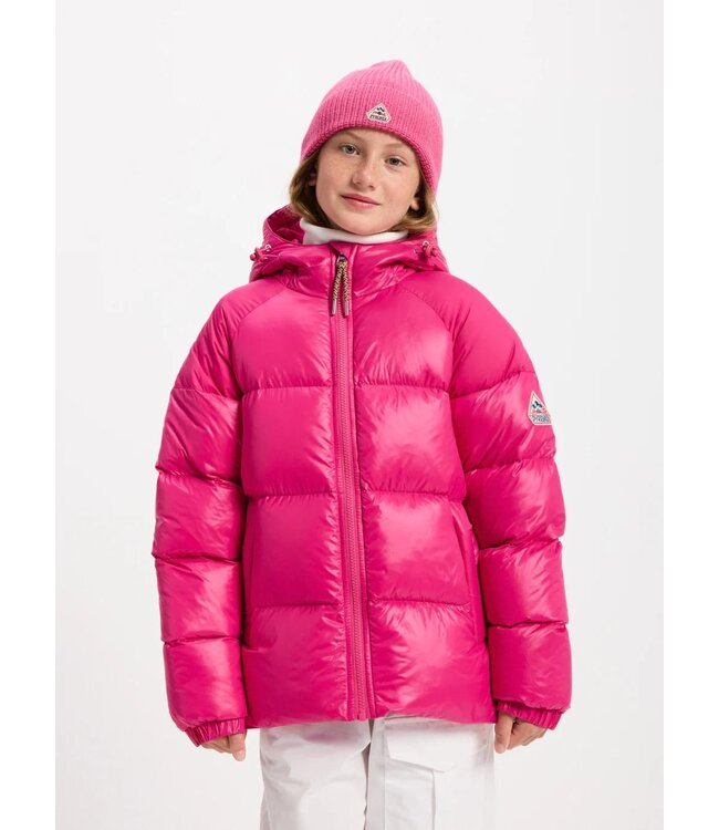 PYRENEX STEN hooded down jacket Cyclamen