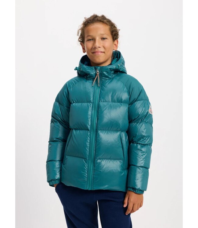 PYRENEX STEN hooded down jacket Deep Lagoon
