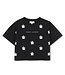 Marc Jacobs T-Shirt Cropped Zwart met bloemen
