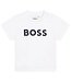 Boss Baby T-Shirt Wit BOSS in het donkerblauw