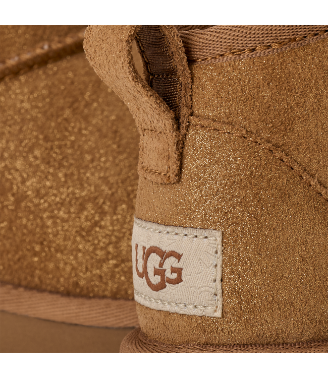 UGG KIDS CLASSIC ULTRA MINI DAZZLE CHESTNUT