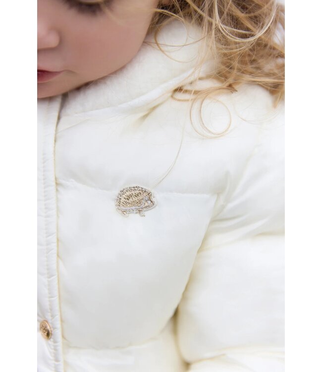 Tartine et Chocolat Donsjack Ecru Wol