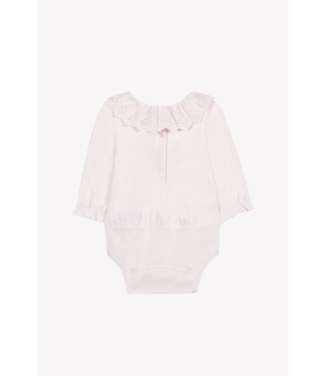 Tartine et Chocolat Romper Roze met Broderie Kraag