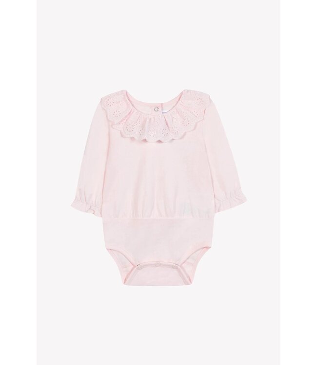 Tartine et Chocolat Romper Roze met Broderie Kraag