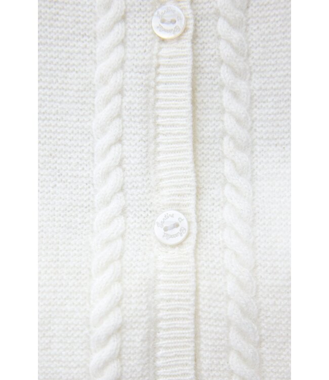 Tartine et Chocolat 2 Delige set Ecru met kabel