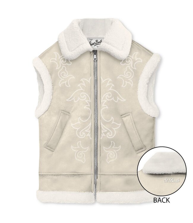 Saint Barth HESKETH JR SHEARLING  - TEX EMBROIDERY 10