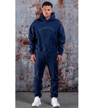 Essentials Junior ADULT TRACKSUIT NAVY BLUE
