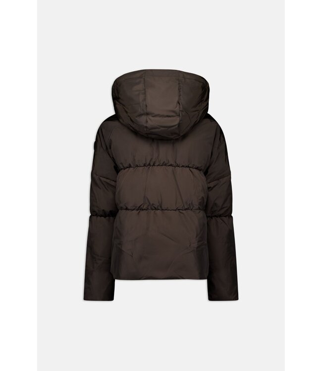 Airforce Maya Puffer Jacket Dark Coffee