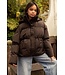 Airforce Maya Puffer Jacket Dark Coffee
