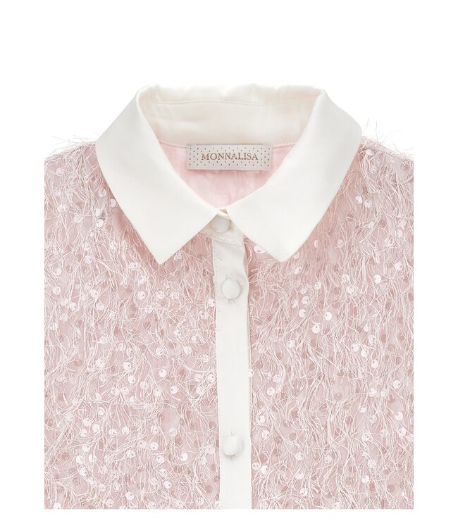 Monnalisa Jurk Roze met Pailletjes