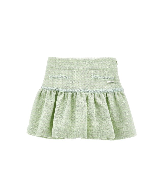 Monnalisa 2 Delige Set Jasje en Rokje Groen met Lurex