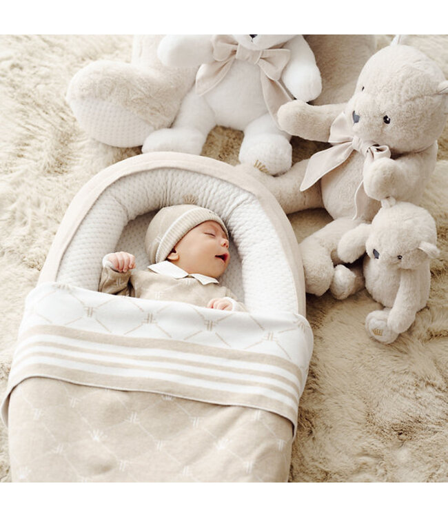 First First Gebreid Signature Deken Luca Beige 9904334