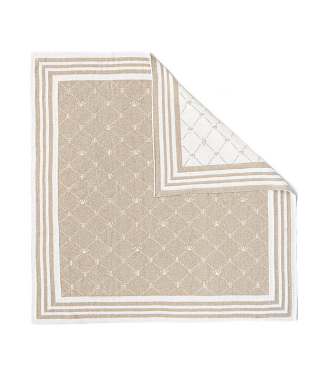 First First Gebreid Signature Deken Luca Beige 9904334