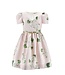 Monnalisa Jurk Roze met Bloemen en Ceintuur